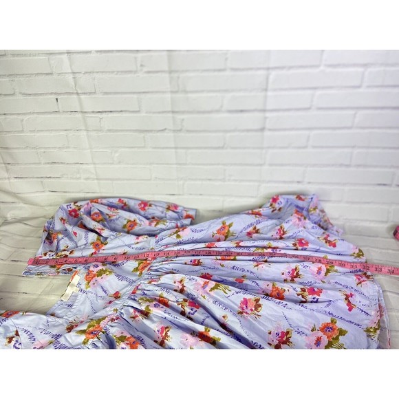 Love Shack Fancy Eaton Floral Puff Sleeve Mini Dress Lavender Moon Womens Size 2 - Picture 14 of 14